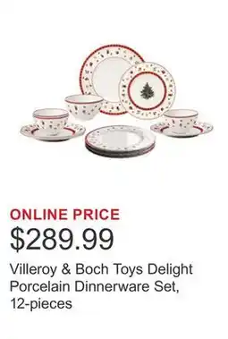 Costco Villeroy & Boch Toys Delight Porcelain Dinnerware Set, 12-pieces offer