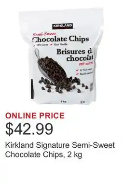 Costco Kirkland Signature Semi-Sweet Chocolate Chips, 2 kg offer