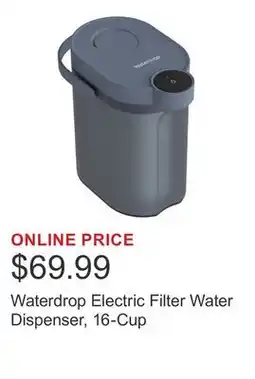 Costco Waterdrop Electric Filter Water Dispenser, 16-Cup offer