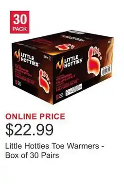 Costco Little Hotties Toe Warmers - Box of 30 Pairs offer