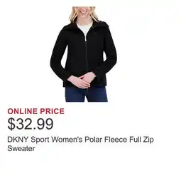Costco DKNY Sport Women's Polar Fleece Full Zip Sweater offer