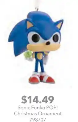 GameStop Sonic Funko POP! Christmas Ornament offer