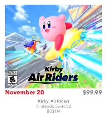 GameStop Kirby Air Riders offer