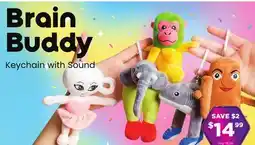 Showcase Brain Buddy Keychain with sound offer