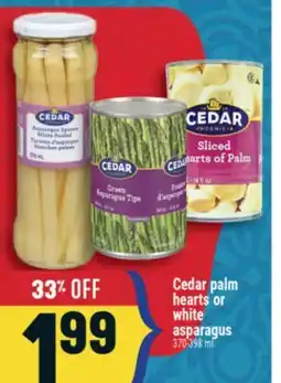 Marché Adonis Cedar palm hearts or white asparagus offer