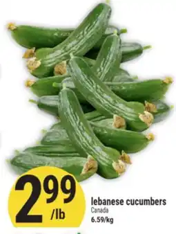 Marché Adonis Lebanese cucumbers offer