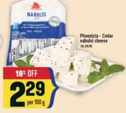 Marché Adonis Phoenicia - Cedar nabulsi cheese offer