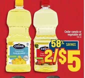 Marché Adonis Cedar canola or vegetable oil offer