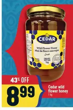 Marché Adonis Cedar wild flower honey offer