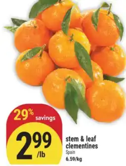 Marché Adonis Stem & leaf clementines offer