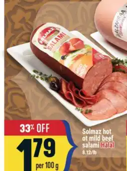 Marché Adonis Solmaz hot ot mild beef salami offer