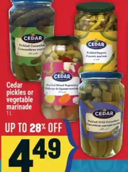 Marché Adonis Cedar pickles or vegetable marinade offer
