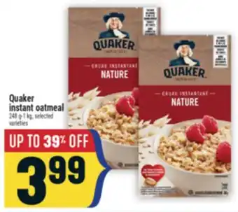 Marché Adonis Quaker instant oatmeal offer