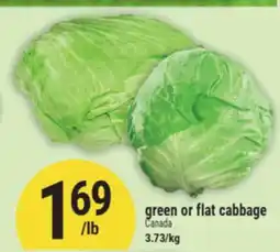Marché Adonis Green or flat cabbage offer