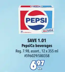 Giant Tiger PepsiCo beverages offer