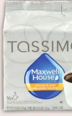 Giant Tiger Tassimo coffee pods offer