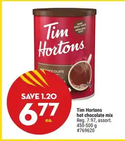 Giant Tiger Tim Hortons hot chocolate mix offer