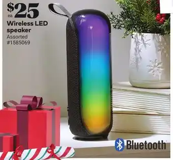 Giant Tiger Wireless LED speaker offer