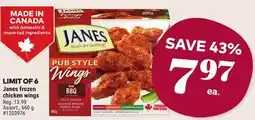 Giant Tiger Janes frozen chicken wings offer
