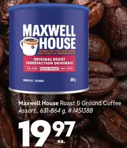 Giant Tiger Maxwell House Roast & Ground Coffee offer