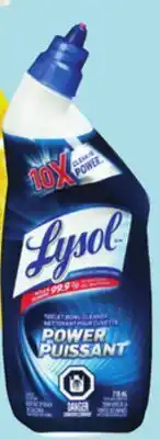 Giant Tiger Lysol cleaner or toilet bowl cleaner offer