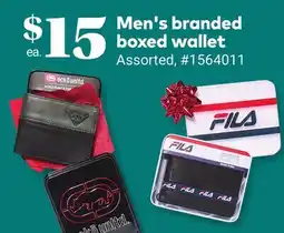 Giant Tiger Men's branded boxed wallet offer