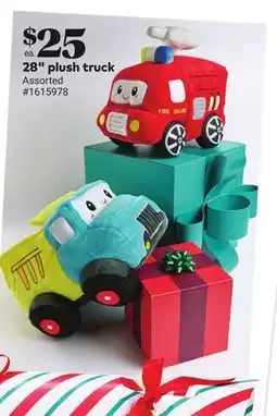 Giant Tiger 28 plush truck offer