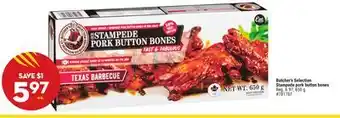 Giant Tiger Butcher's Selection Stampede pork button bones offer