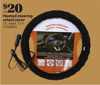 Giant Tiger Heated steering wheel cover offer
