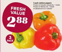 Giant Tiger 3 pack rainbow peppers offer