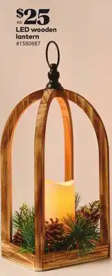 Giant Tiger LED wooden lantern offer