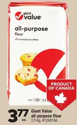 Giant Tiger Giant Value all-purpose flour offer