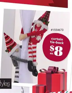 Giant Tiger curtain tie-back offer