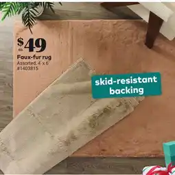 Giant Tiger Faux-fur rug offer