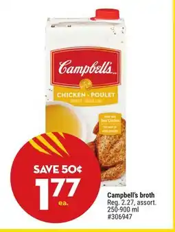 Giant Tiger Campbell's broth offer