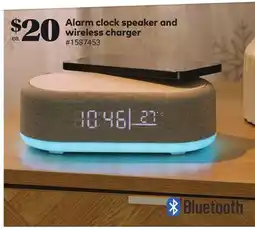 Giant Tiger Alarm clock speaker and wireless charger offer