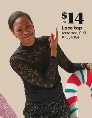 Giant Tiger Lace top offer