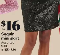 Giant Tiger Sequin mini skirt offer