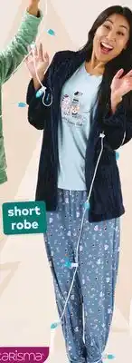 Giant Tiger Women's PJ set with short robe offer