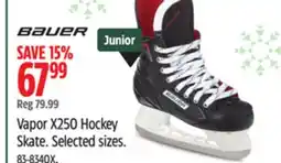 Canadian Tire Bauer Vapor X250 Hockey Skate offer