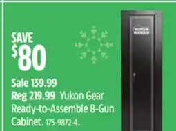 Canadian Tire Yukon Gear Ready-to-Assemble 8-Gun Cabinet offer