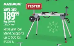 Canadian Tire MAXIMUM Mitre Saw Tool Stand offer