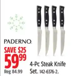 Canadian Tire PADERNO 4-Pc Steak Knife Set offer