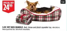 Canadian Tire petco 3-PC PET BED BUNDLE offer