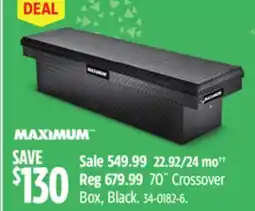 Canadian Tire Maximum 70 Crossover Box offer
