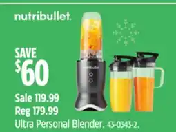 Canadian Tire NutriBullet Ultra Personal Blender offer