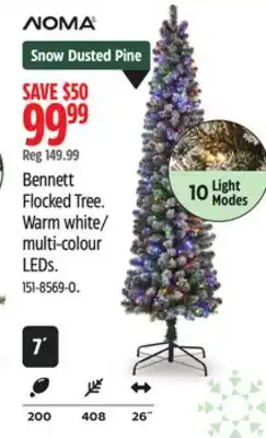 Canadian Tire NOMA Bennett Flocked Tree offer