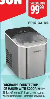 Canadian Tire FRIGIDAIRE COUNTERTOP ICE MAKER WITH SCOOP offer