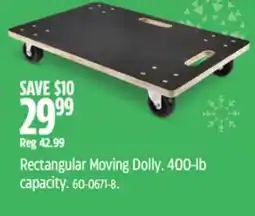 Canadian Tire Rectangular Moving Dolly offer