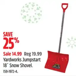 Canadian Tire Yardworks Jumpstart 18˝ Snow Shovel offer